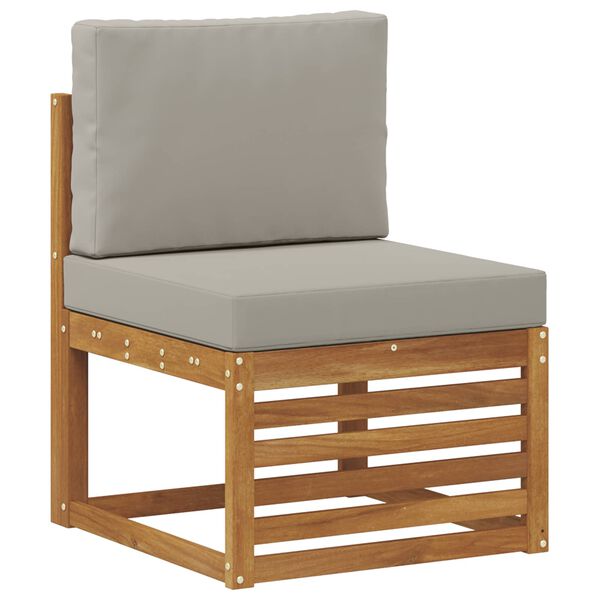 vidaXL Sofav&ouml;ruuppsettning me&eth; p&uacute;&eth;i 9 pcs N&aacute;tt&uacute;rulegt og Lj&oacute;st Gr&aacute;tt