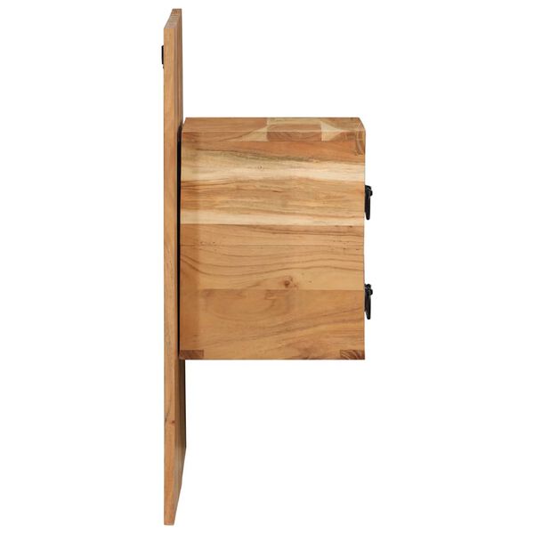 vidaXL náttborðsskápur 60x32x80 cm Solid Wood Acacia