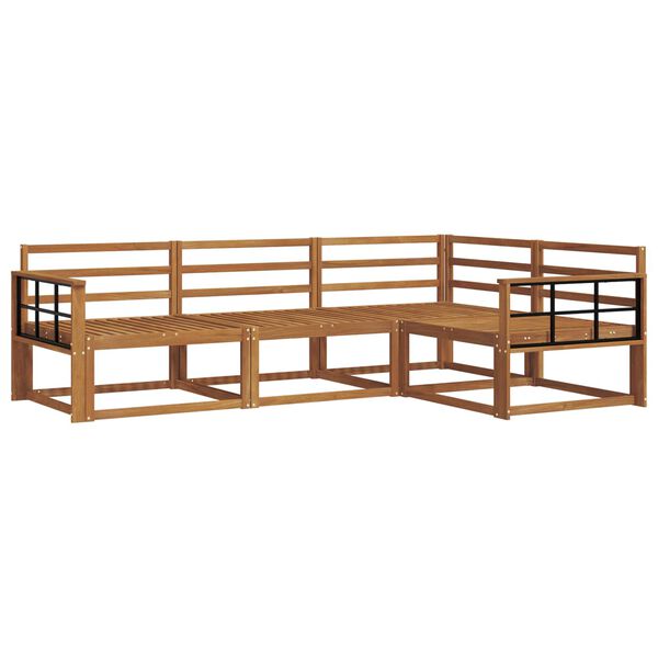 vidaXL &Uacute;ti s&oacute;fasett 4 pcs N&aacute;tt&uacute;rulegur Hrein akas&iacute;utr&eacute;