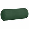vidaXL Bolster P&uacute;&eth;ar 2 pcs D&ouml;kkgr&aelig;n &Oslash; 15 x 40 cm Korduroy efni
