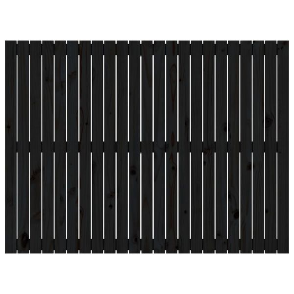 vidaXL H&ouml;f&eth;agafl Svartur 146,5x3x110 cm Gegnheil Fura