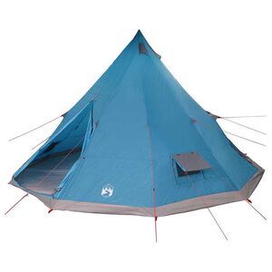 vidaXL Tipi tjald me&eth; &thorn;aki me&eth; geymslu Bl&aacute;r 560 x 560 x 300 cm taft