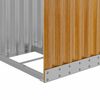 vidaXL Eldiviðargrind Viðarútliti 40x45x100 cm Sinkhúðað Stál