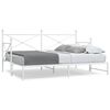 vidaXL Daybed me&eth; r&uacute;llu &aacute;n d&yacute;nu Hv&iacute;tt 80x200 cm St&aacute;l