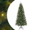 vidaXL Gervi j&oacute;latr&eacute; me&eth; 300 LED me&eth; standi Gr&aelig;nn 240 cm PE og PVC