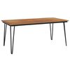 vidaXL Gar&eth;bor&eth; me&eth; Mj&oacute;um F&oacute;tum 180x90x75 cm Gegnheill Akas&iacute;uvi&eth;ur