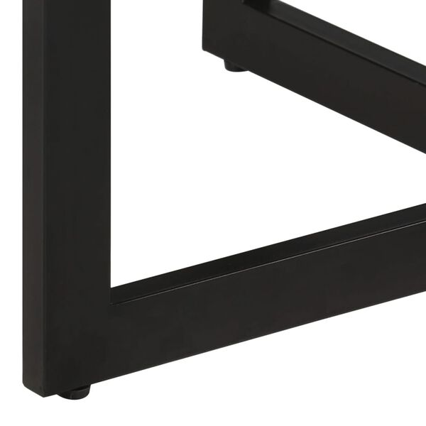 vidaXL Borðstofuborð 110x75 cm Gegnheill Mangóviður