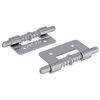 vidaXL Latch 2 pcs Silfur 46 x 17 x 1,2 mm St&aacute;l