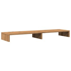 vidaXL Skj&aacute;standur Listamannseikarlitur 100x27x10 cm Samsettur Vi&eth;ur