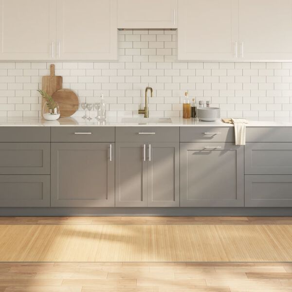 vidaXL Motta R&eacute;tthyrnd Lj&oacute;s N&aacute;tt&uacute;ruleg 80x300 cm Bambus