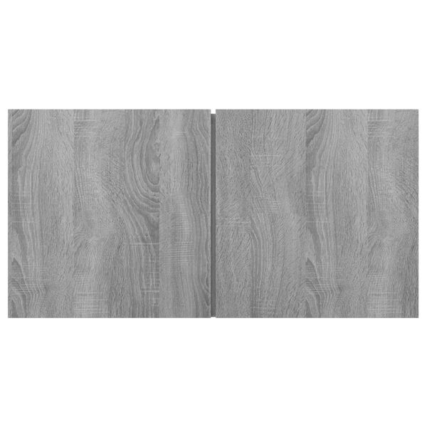 vidaXL Sj&oacute;nvarpsveggsk&aacute;pur Gr&aacute;r Sonoma 60x30x30 cm Samsettur Vi&eth;ur