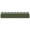 vidaXL Grasskantur 10 pcs Ol&iacute;fugr&aelig;nn 103 x 0,05 x 22 cm St&aacute;l