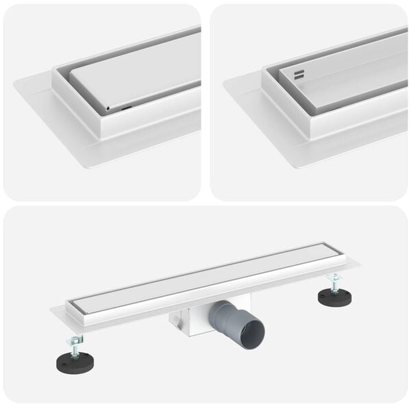 vidaXL 2 &iacute; 1 sturtuvatn Silfur 50 cm Ry&eth;fr&iacute;tt st&aacute;l 304