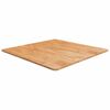 vidaXL Ferhyrnd Bor&eth;plata Lj&oacute;sbr&uacute;n 80x80x1,5cm Me&eth;h&ouml;ndlu&eth; Gegnheil Eik