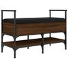vidaXL Sk&oacute;bekkur Br&uacute;n Eik 85,5x42x57,5 cm Samsettur Vi&eth;ur