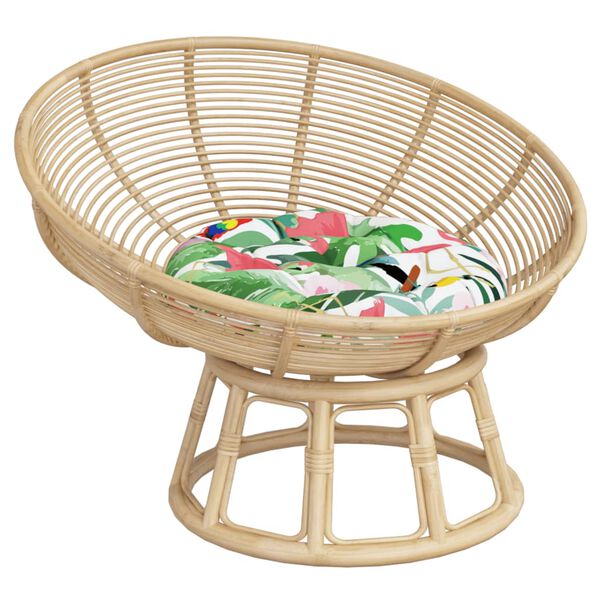 vidaXL Kringl&oacute;tt Sessa Marglita&eth;ur &Oslash; 60 x11 cm Oxfordefni