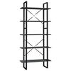 vidaXL 5 h&aelig;&eth;a B&oacute;kask&aacute;pur Gr&aacute;r 80x30x175 cm Gegnheil Fura