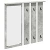 vidaXL Vegghengt fatahengi Steypugr&aacute;r 84 x 10 x 80 cm Samsettur vi&eth;ur