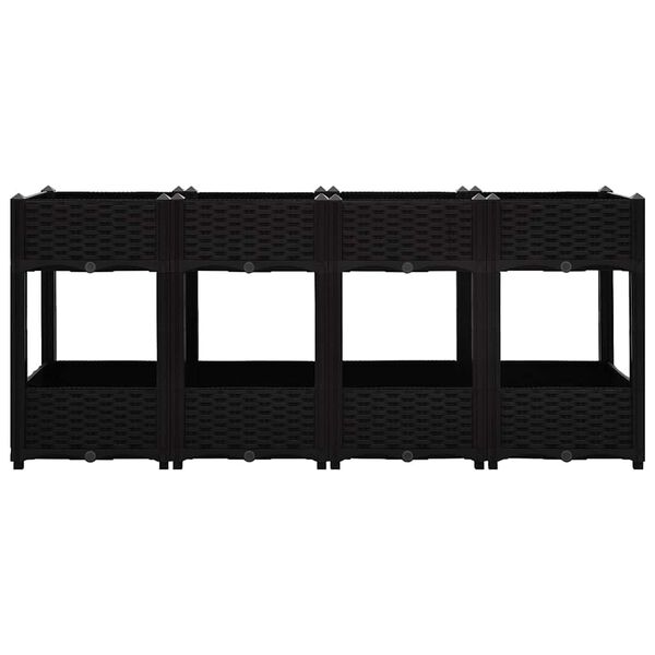 vidaXL Upphækkað Blómaker 160x40x71 cm Pólýprópýlen