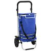 vidaXL Verslunarvagn Bl&aacute;r 36,5 x 46,5 x 100,5 cm Oxford efni