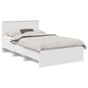 vidaXL Ramsv&iacute;k me&eth; h&ouml;fu&eth;gafl Hv&iacute;tt 120 x 123 cm Samsettur vi&eth;ur