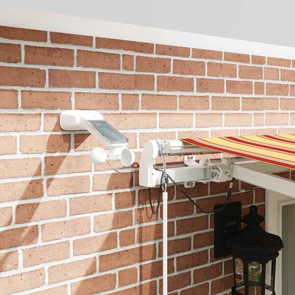 vidaXL H&aelig;gt a&eth; draga saman skyggni Gulur og appels&iacute;nugulur