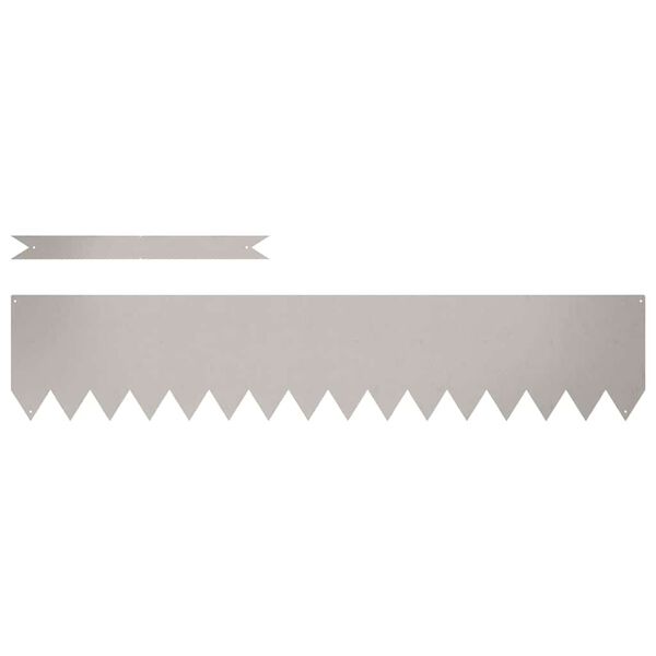 vidaXL Gar&eth;ja&eth;ar 20 pcs Br&uacute;nn 100 x 0.05 x 20 cm Ve&eth;ra&eth; st&aacute;l