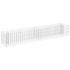 vidaXL Gabion Grj&oacute;tkassi Upph&aelig;kka&eth; Bl&oacute;maker S&iacute;nkh&uacute;&eth;a&eth; St&aacute;l 180x30x30cm