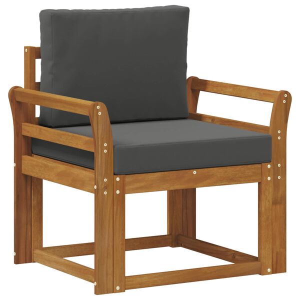 vidaXL &Uacute;tis&oacute;fi Solid Akas&iacute;uskei&eth; og P&oacute;lyester N&aacute;tt&uacute;rulegur