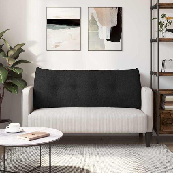 vidaXL Bakp&uacute;&eth;i Svartur 120 x 24 x 50 cm d&uacute;kur