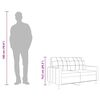 vidaXL 2-Sæta Sófi Vínrauður 140 cm Efnisáklæði