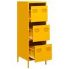 vidaXL Highboard Mustard Yellow 39x35x103,5 cm Stál