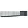 vidaXL St&oacute;rt Fuglab&uacute;r me&eth; Framlengingu Silfurlita&eth; 1118x303x216cm St&aacute;l