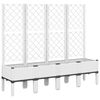 vidaXL Gr&oacute;&eth;urkassi me&eth; Rimlagrind 160x40x142 cm Hv&iacute;tt PP
