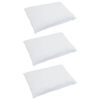 vidaXL R&uacute;mfatasett me&eth; kodda 3 pcs Hv&iacute;tt D&uacute;nfja&eth;rir