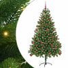 vidaXL J&oacute;latr&eacute; me&eth; 300 LED me&eth; standi Gr&aelig;nn 180 cm PE