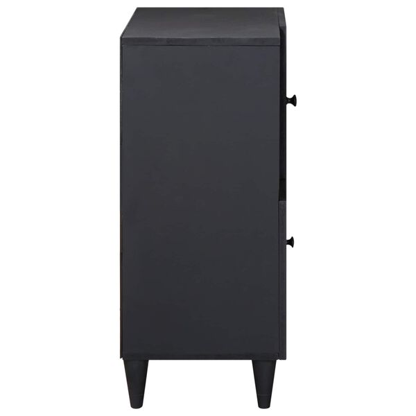 vidaXL Geymsk&aacute;pur me&eth; hur&eth; Marglitur 80 x 33,5 x 75 cm Hart mang&oacute;tr&eacute;