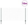 vidaXL Girðing með póst Grænn 1,2 x 10 m Stál og PVC