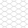 vidaXL Gir&eth;ingarp&oacute;stur Gr&aacute;r 10 x 0,4 m (50 mm net) St&aacute;l og PVC