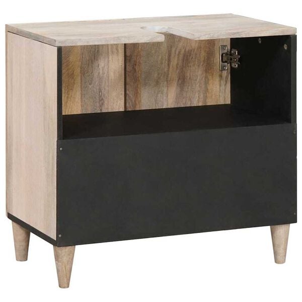 vidaXL Baðherbergisskápur Vegghengt með geymslu Hvítt 62 x 33 x 58 cm