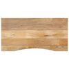 vidaXL Skrifbor&eth;splata m. Sveigju 120x50x2,5 cm Gegnheill Mang&oacute;vi&eth;ur
