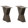 vidaXL s&oacute;fabor&eth;sf&aelig;tur X-laga 2 stk. &uacute;r n&aacute;tt&uacute;rulegu st&aacute;li 30x(30-31) cm st&aacute;li