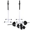 vidaXL &Uacute;tigrill Squat Rekki me&eth; &Uacute;tigrill og l&oacute;&eth;asett 30,5 kg