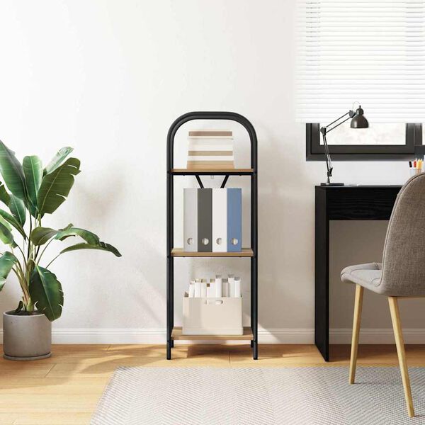 vidaXL Hilla Artisan Eik 40 x 30 x 109 cm Samsettur vi&eth;ur