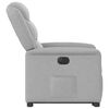 vidaXL Electric Stand up Recliner st&oacute;ll Cloud Grey Efni