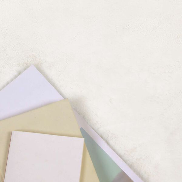 vidaXL Gervikaninufellsd&uacute;kur Olite Rj&oacute;malitur 140 x 200 cm P&oacute;l&yacute;ester