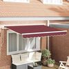 vidaXL H&aelig;gt a&eth; draga saman skyggni burgundy 250 x 200 cm d&uacute;kur