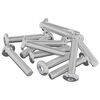 vidaXL H&ouml;fu&eth;l&aacute;saskr&uacute;fa 2647 pcs Silfur St&aacute;l