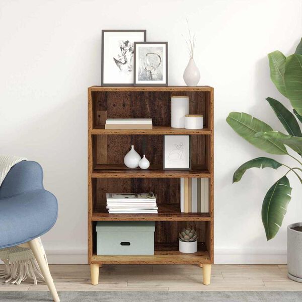 vidaXL Vi&eth;beinteyfla Gamalt timbur 57 x 35 x 89.5 cm Samsettur vi&eth;ur