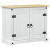 vidaXL Vaskask&aacute;pur me&eth; hillu Hv&iacute;tt 73 x 33 x 60 cm Solid furuhikk